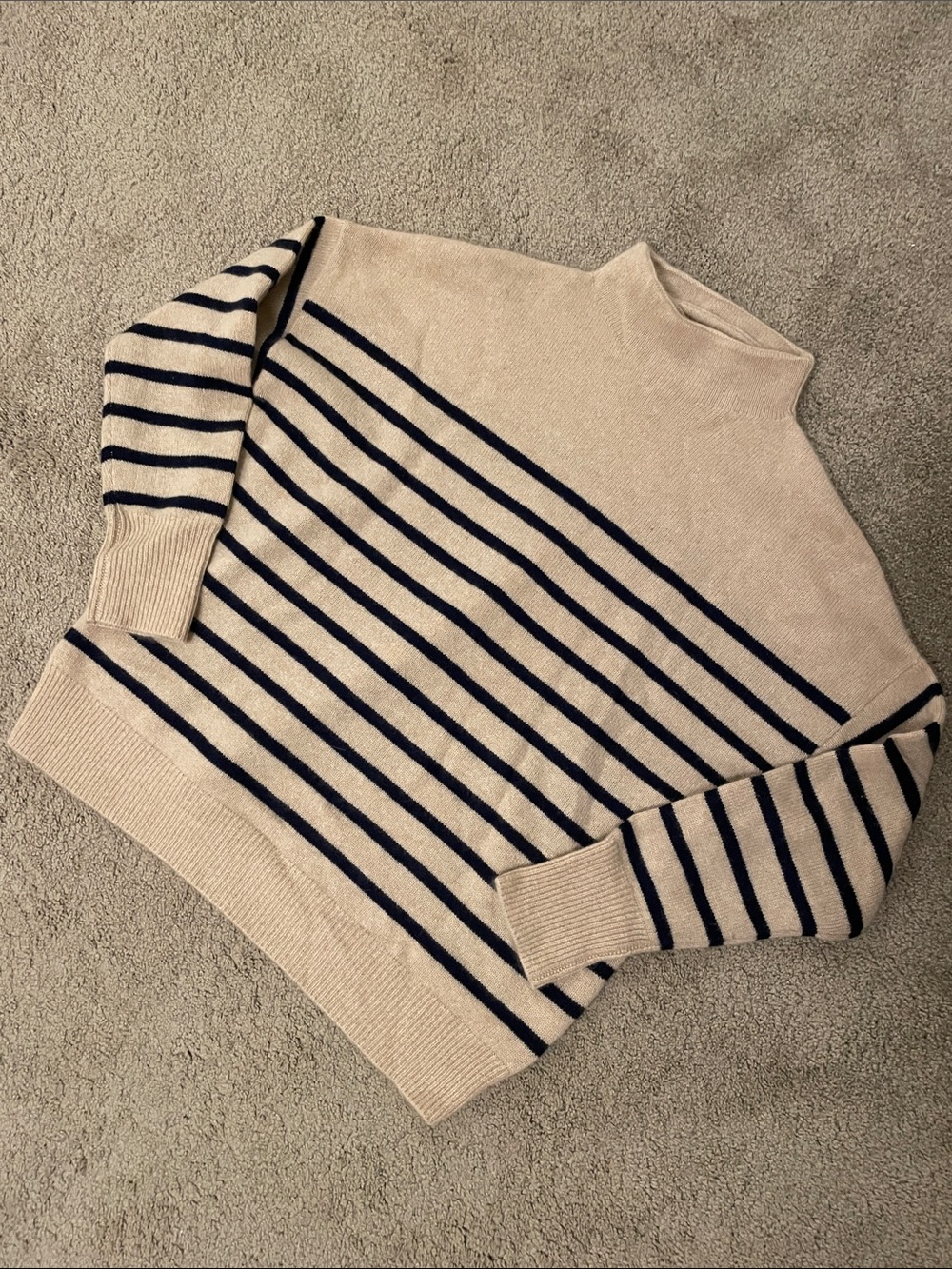 Magaschoni Cashmere Striped Sweater